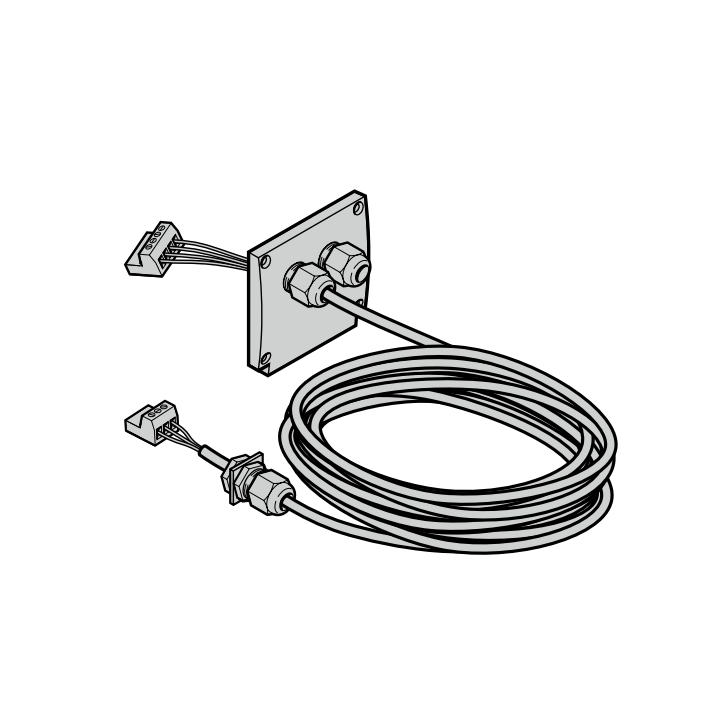 Câble de connexion moteur 4 x 1,0 mm lg 5000mm Hormann Référence 638017