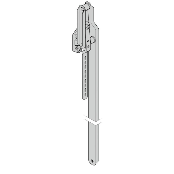 Bras gauche embase ZAMAC hauteur 2250 de porte S95 Hormann