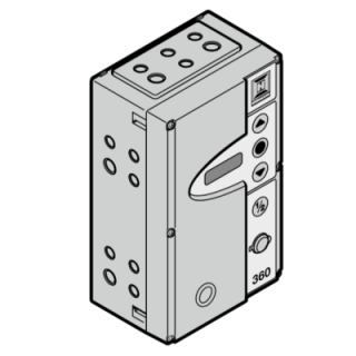 Armoire de commande 360 avec demi cylindre profilé Hormann Référence 636767