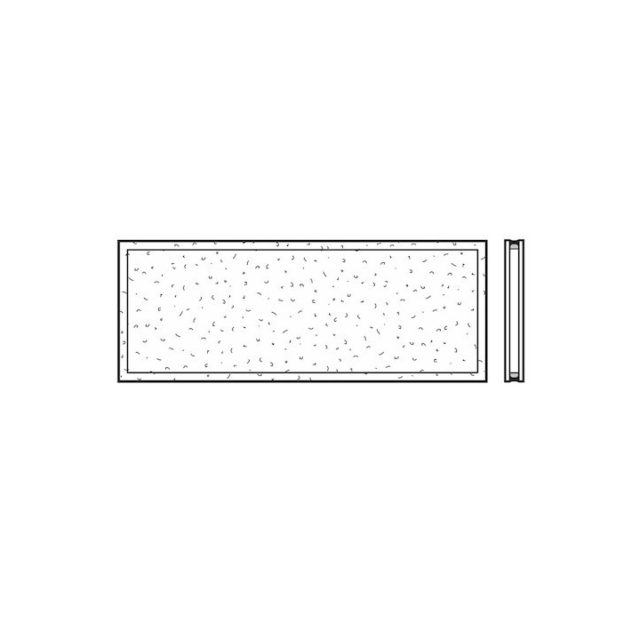 Vitre double synthétique, structure cristalline 16mm, DK Hormann Référence 3095240