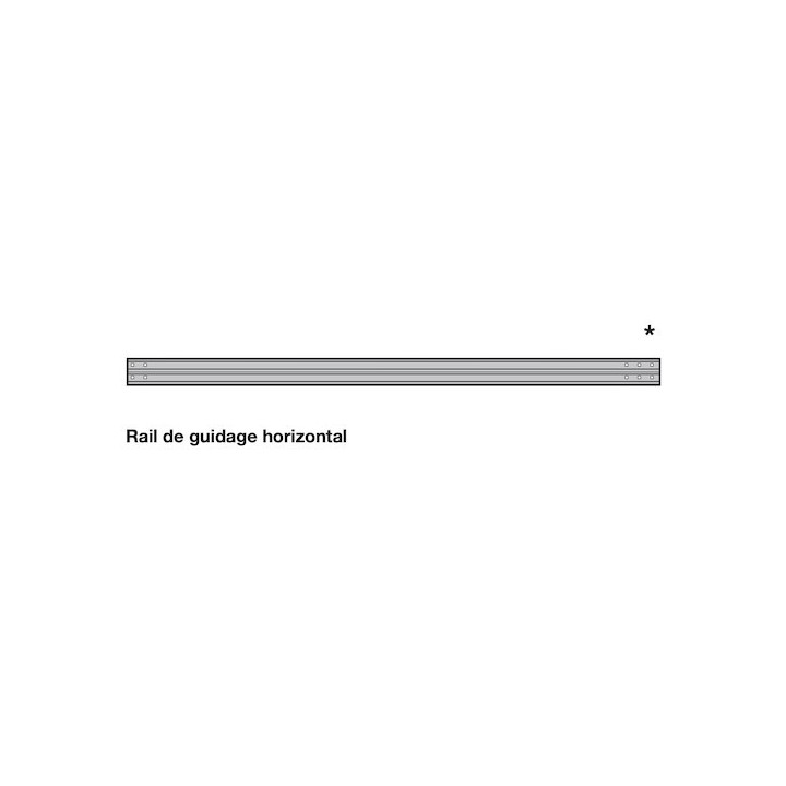Rail de guidage horizontal droite Hormann Référence 3089361