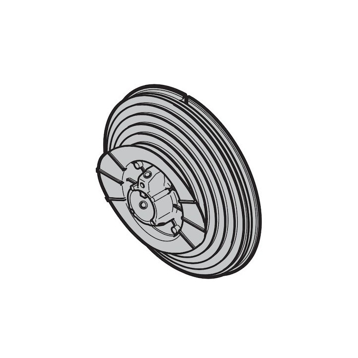 Tambour d'enroulement droite conique taille 6 pour ferrures V, VU avec poulie à rebord Hormann Référence 3042732