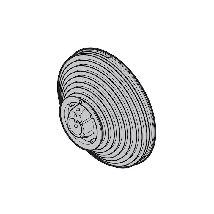 Tambour d'enroulement droite conique taille 7 pour ferrures V, VU avec poulie à rebord Hormann Référence 3042734
