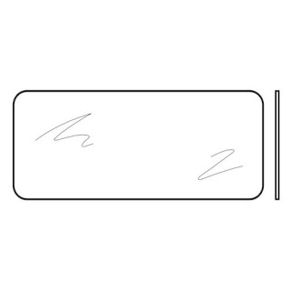 Vitre simple synthétique transparente pour vitrage de section type A, 3mm Hormann Référence 3056315