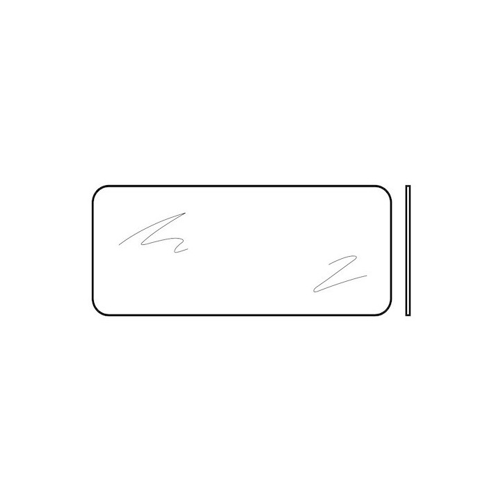 Vitre simple synthétique transparente pour vitrage de section type A, 3mm Hormann Référence 3056315