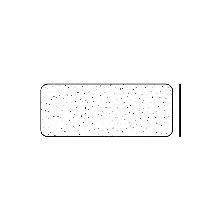 Vitre simple synthétique structure cristalline pour vitrage de section type A, 3mm Hormann Référence 3041270