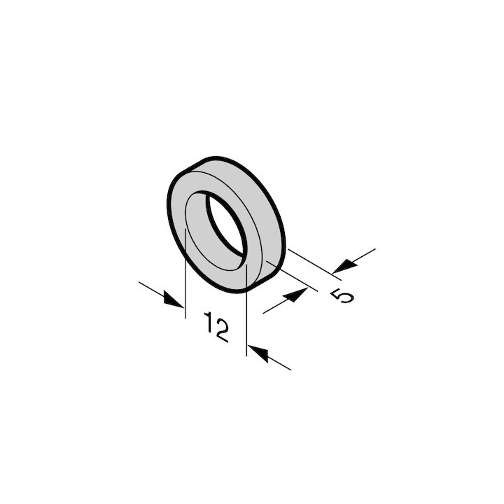Bague d'écartement pour galet de guidage L, LD Hormann Référence 3042465