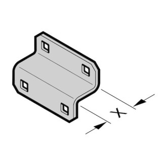 Equerre de soutien pour console x40mm Hormann Référence 3081992