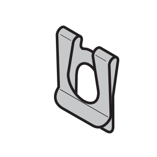 Clip de blocage SL 10mm pour support bas Hormann Référence 3014657