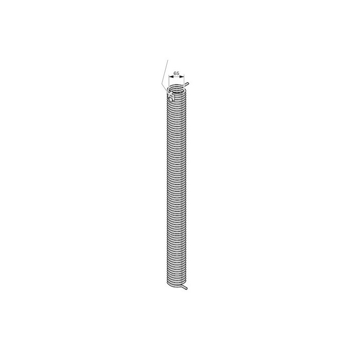 L227 Ressort de torsion avec tube synthétique et cône de réglage de tension Hormann Référence 3074322