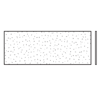 Vitre simple synthétique, cristaline, 3mm, KR Hormann Référence 3095227