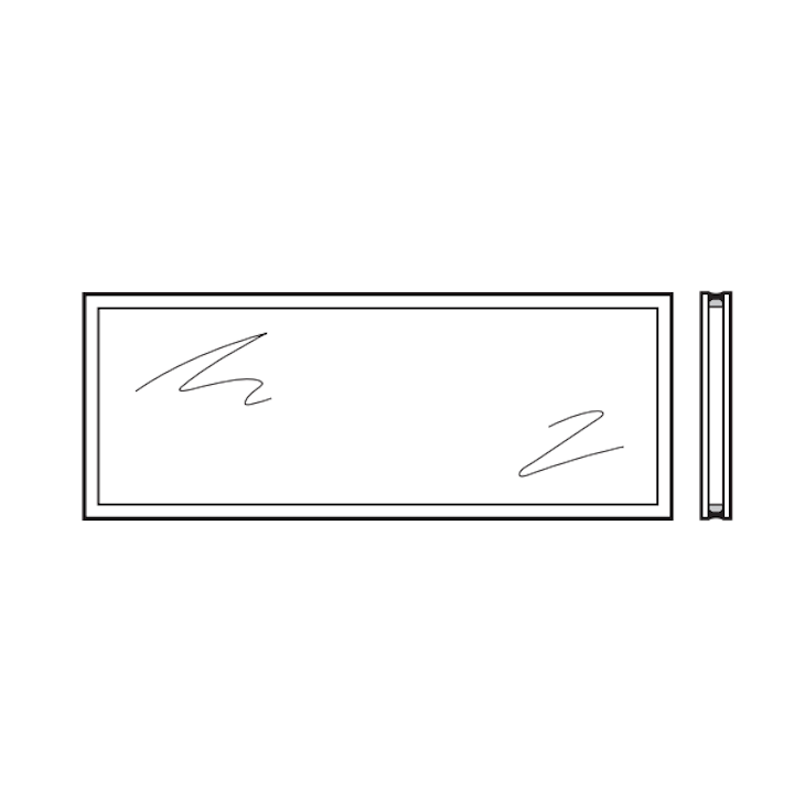 Vitre double synthétique 26mm Transparente S2 Hormann Référence 3095243
