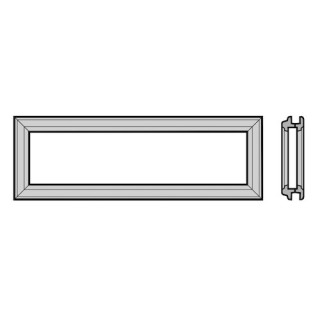 Cadre synthétique type D, pour sections de porte à double paroi 42mm, noir Hormann Référence 3086141