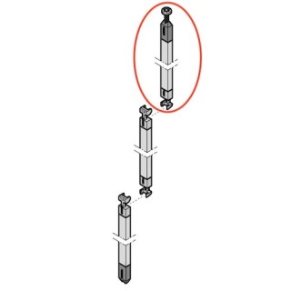 Tige de verrouillage haut multipoints pour portillon incorporé Hormann Référence 3091362