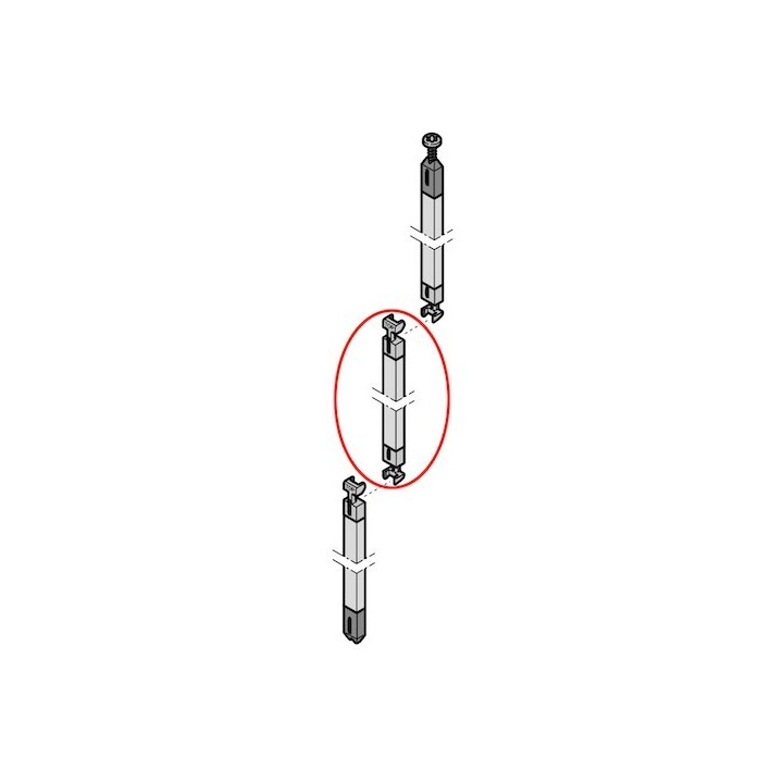 Tige de verrouillage centrale multipoints pour portillon incorporé Hormann Référence 3091363