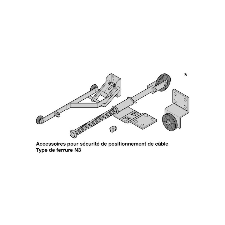 Accessoires pour sécurité de positionnement de câble Hormann Référence 3094707