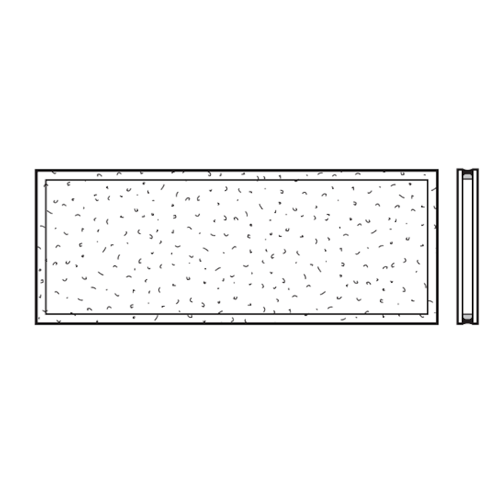 Vitre double synthétique structure cristalline 26mm U2 Hormann Référence 3095245