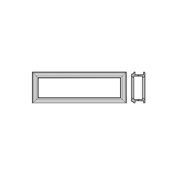 Cadre synthétique type D, pour sections de porte à double paroi 67mm Hormann Référence 3094064