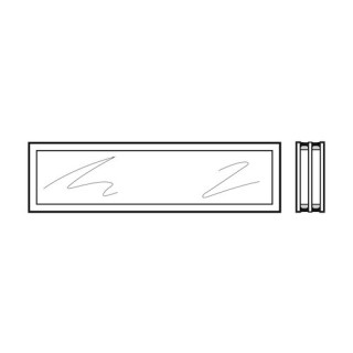 Vitre triple synthétique, transparente pour vitrage type D de 41,5mm Hormann Référence 3091510