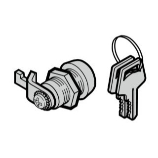 Serrure à came batteuse pour capot de moteur Lineamatic Portronic S 4000 (2 clés à gorge incluses) Hormann Référence 439359