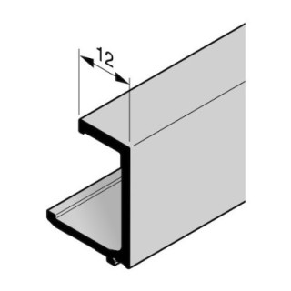 Parclose en aluminium pour portillon indépendant GA 012, E6 / C35 Hormann Référence 3097001