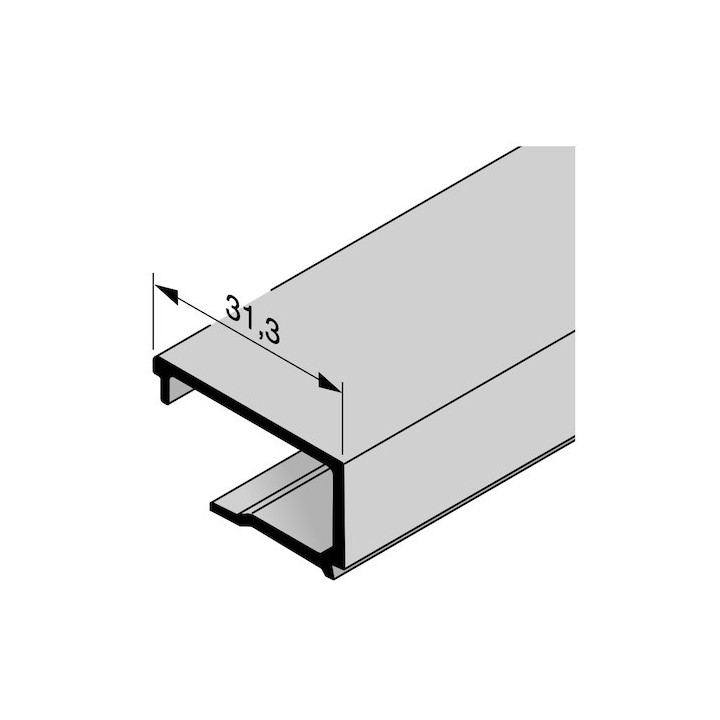 Parclose en aluminium pour portillon indépendant GA 010, E6 / C0 Hormann Référence 3094045