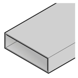 Tube 200 x 60 x 2,5mm, galvanisé Hormann Référence 3081993
