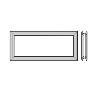 Cadre de vitrage à cassettes 650mm Hormann Référence 3044935