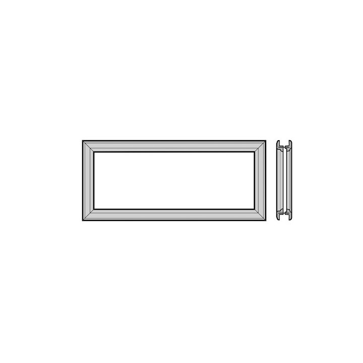Cadre de vitrage à cassettes 650mm Hormann Référence 3044935