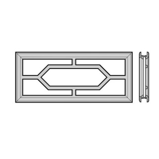 Cadre de fenêtre à cassettes 650mm, motif n°1 Hormann Référence 3044938