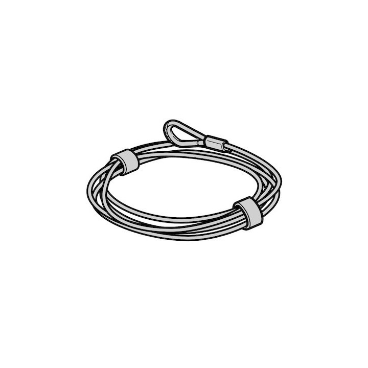 Câbles de traction diam 3mm avec cosse 5070mm, ferrure H Hormann Référence 3064385