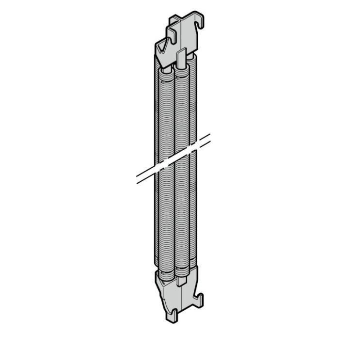 027 - 427 Kit de 2 ressorts quadruples porte N80/S95 Hormann Référence 1195027P