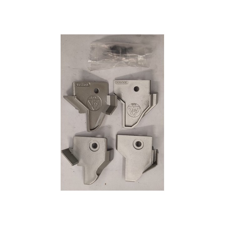 Set embout anti pincement à partir de 07/2014 RAL 9006 (non laqué) Hormann Référence 3091726