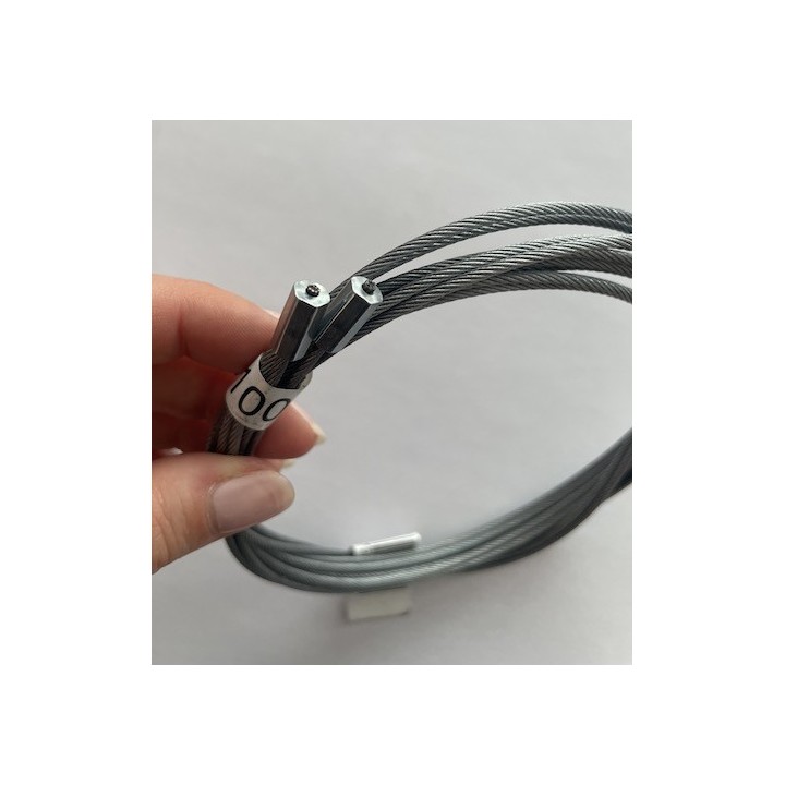 Paire de câble de 2mm Lg 2100mm Rollmatic Hormann Référence 8991296