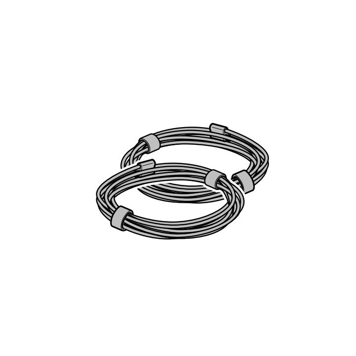 Paire de câble de 2mm Lg 2100mm Rollmatic Hormann Référence 8991296