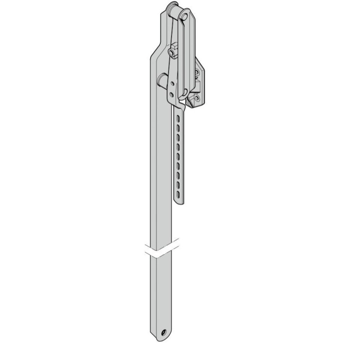 Bras droit embase plastique hauteur 2125 de porte S95 Hormann