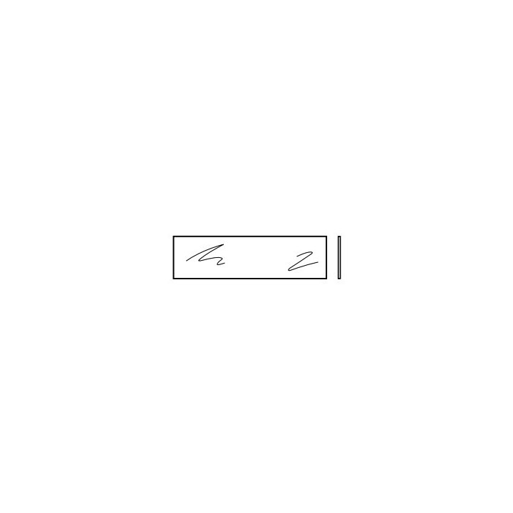 Vitre simple synthétique type D 680mm transparent Hormann Référence 3062924