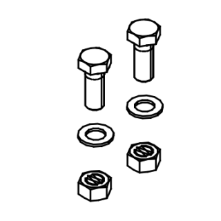 Accessoires de fixation pour support de cadre pour niveleur de quai Hormann HTL2 Référence 309540