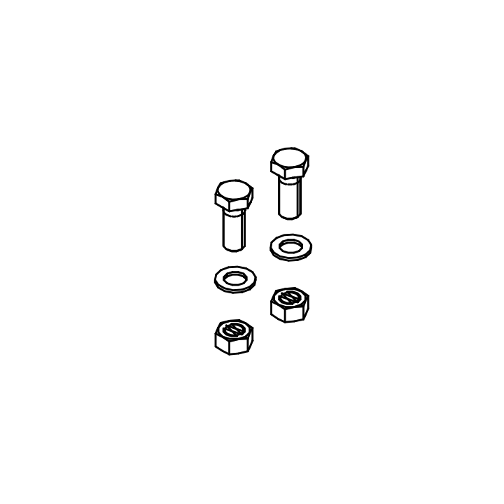 Accessoires de fixation pour support de cadre pour niveleur de quai Hormann HTL2 Référence 309540
