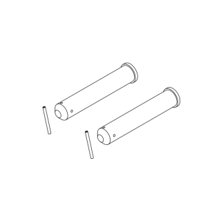 2 Axes de charnière arrière pour niveleur de quai Hormann HTL2 Référence 307315