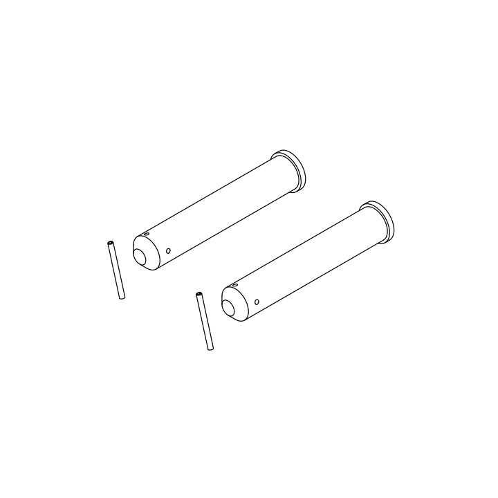 2 Axes de charnière arrière pour niveleur de quai Hormann HTL2 Référence 307315