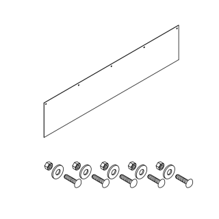 Bache frontale pour niveleur de quai Hormann HTL2 largeur 2250 mm hauteur 510 mm  Référence 311495
