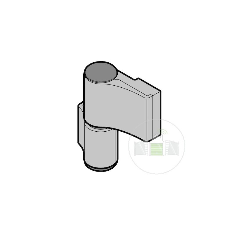 Paumelle de porte 4, en 2 éléments, E6C0 droite Hormann Référence 3081559