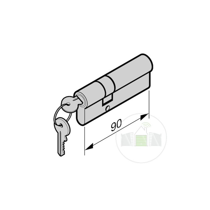 Cylindre profilé selon la norme DIN EN 1303, portillon incorporé 67 Hormann Référence 3097738
