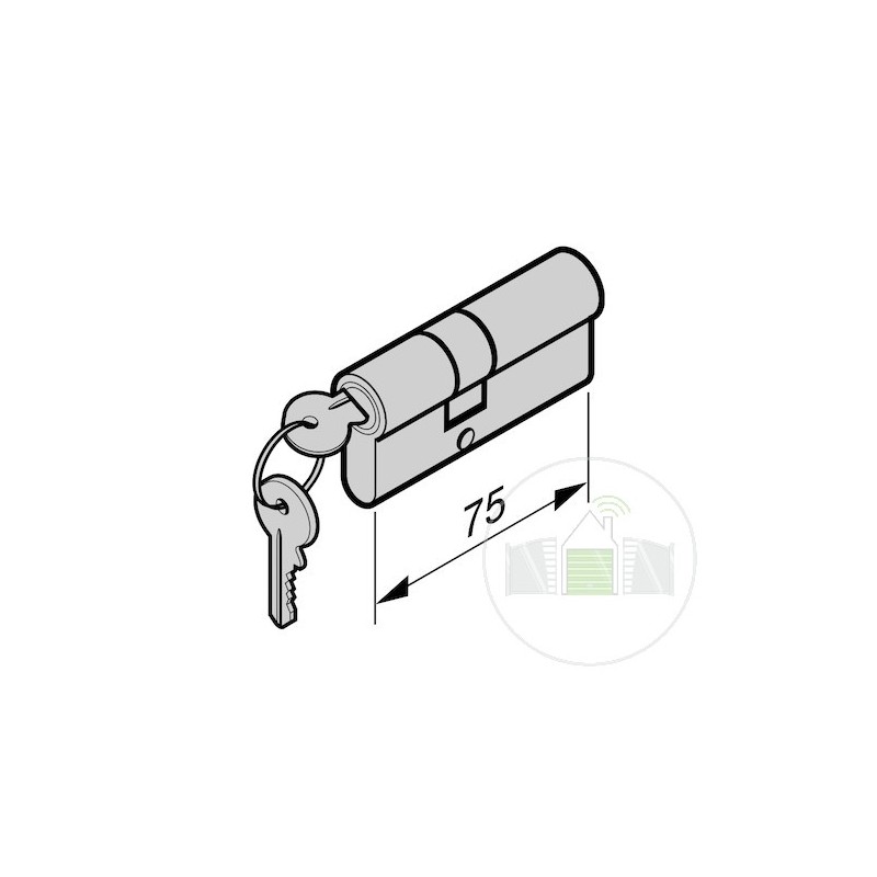 Cylindre profilé selon la norme DIN EN 1303, portillon indépendant 60 Hormann Référence 3094768