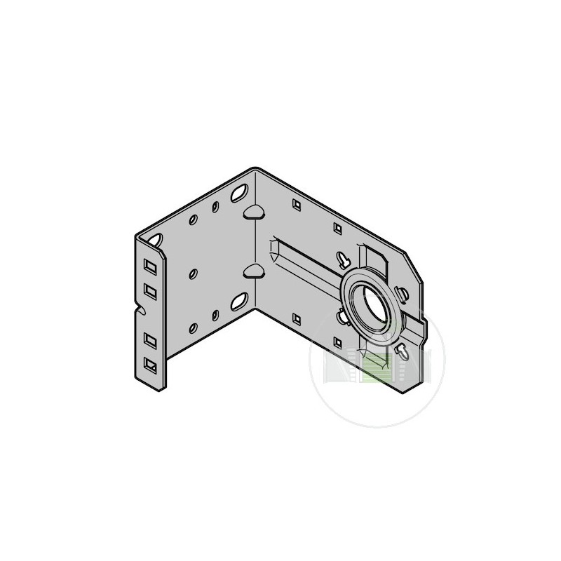 Palier d'extrémité droite avec patte de fixation N°1 taille 6 Hormann Référence 3096305