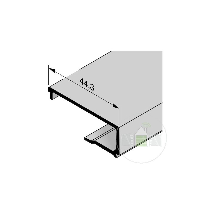 Parclose en aluminium pour portillon indépendant GA 007, E6 / C0 Hormann Référence 3094041