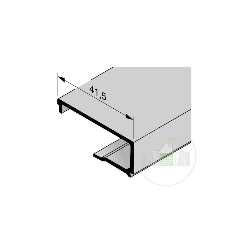 Parclose en aluminium pour portillon indépendant GA 008, E6 / C35 Hormann Référence 3094044