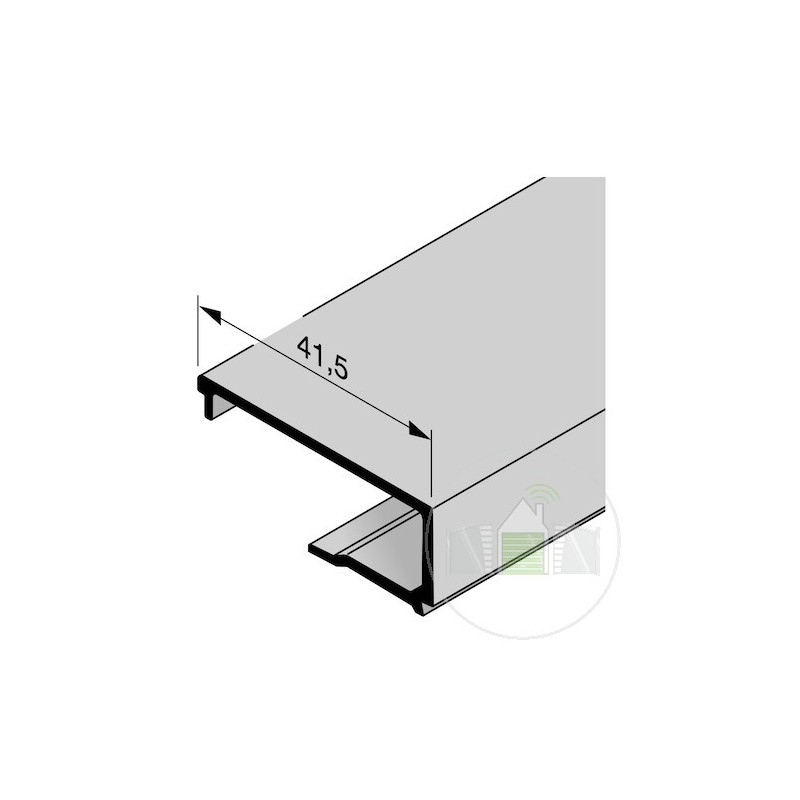 Parclose en aluminium pour portillon indépendant GA 011, E6 / C35 Hormann Référence 3095015