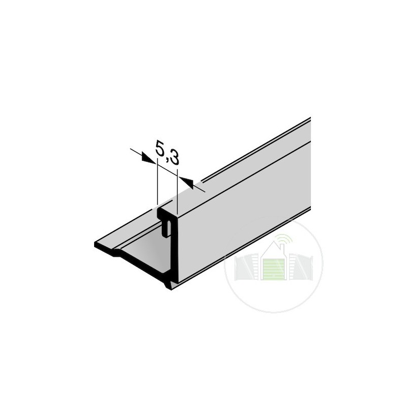 Parclose en aluminium pour portillon indépendant GA 005, E6 / C0 Hormann Référence 3094039